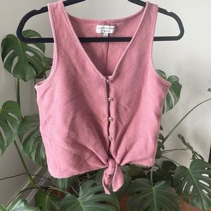 Madewell Cropped Tank with tie